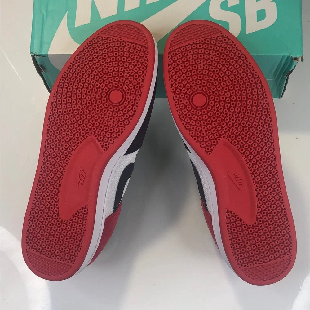 NEW Nike SB Alleyoop Black Toe Chicago Sneaker Men's 11 Red White CJ0882-102